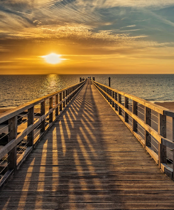 Sunrise over the sea